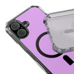 Clear Magnetic Phone Case — Minimal Purple Design