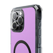 Clear Magnetic Phone Case — Minimal Purple Design