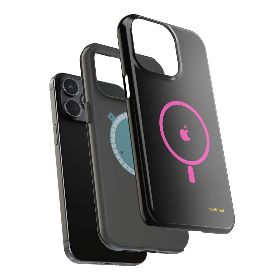 MagSafe Magnetic Impact-Resistant Phone Case — Pink Ring Design