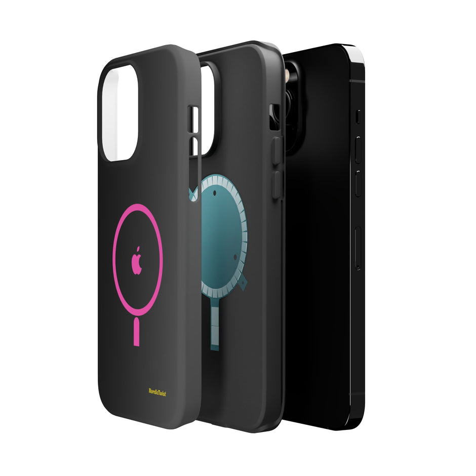 MagSafe Magnetic Impact-Resistant Phone Case — Pink Ring Design