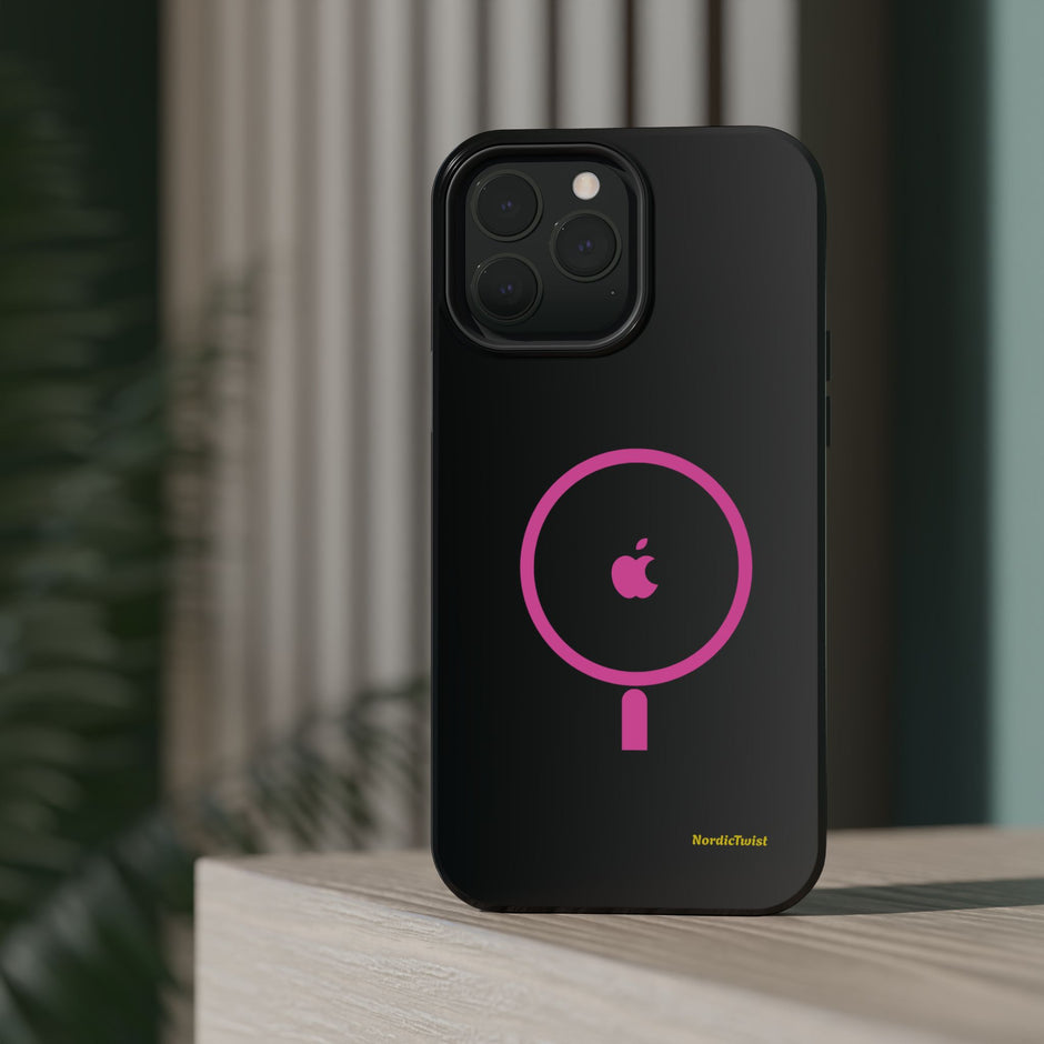 MagSafe Magnetic Impact-Resistant Phone Case — Pink Ring Design