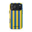 Blue and Yellow Striped Phone Case - Tough Cases