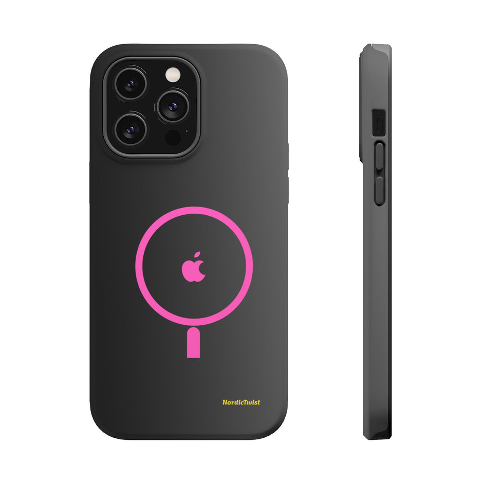 MagSafe Magnetic Impact-Resistant Phone Case — Pink Ring Design