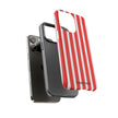 Red Striped Phone Case - Tough Cases for Stylish Protection