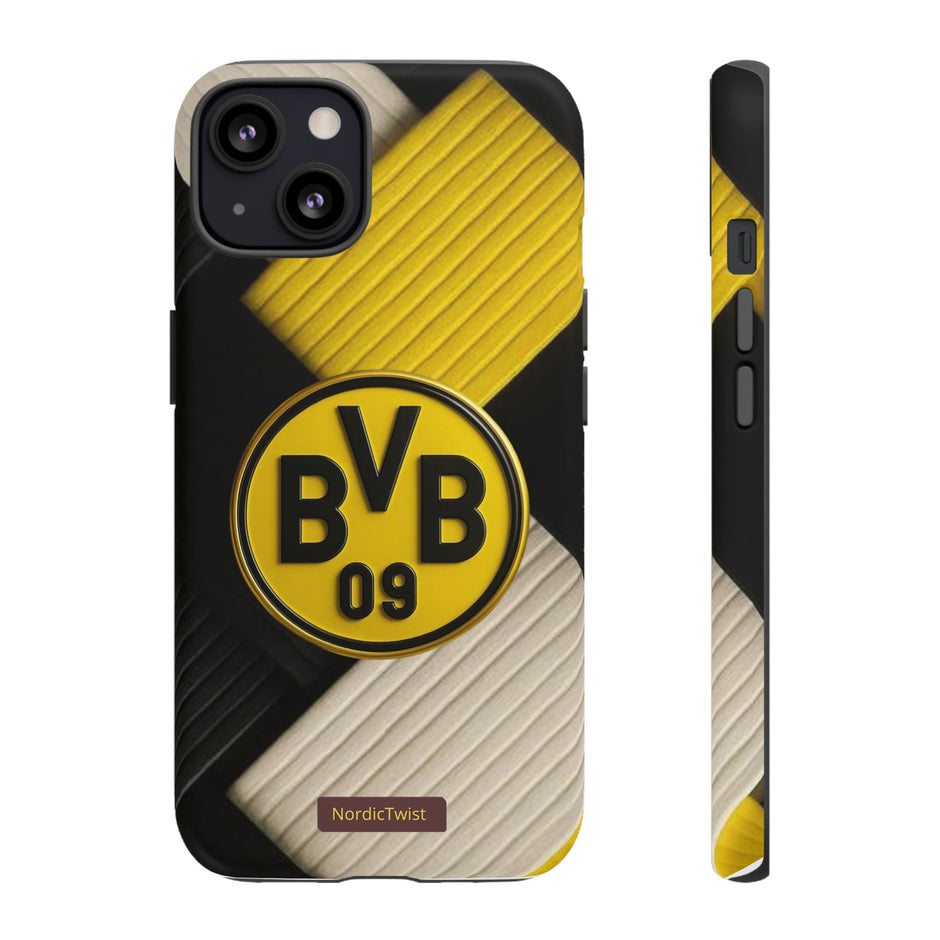 BVB 09 Tough Phone Case - Durable Protection with Bold Black and Yellow Design