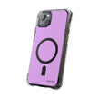 Clear Magnetic Phone Case — Minimal Purple Design