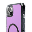 Clear Magnetic Phone Case — Minimal Purple Design