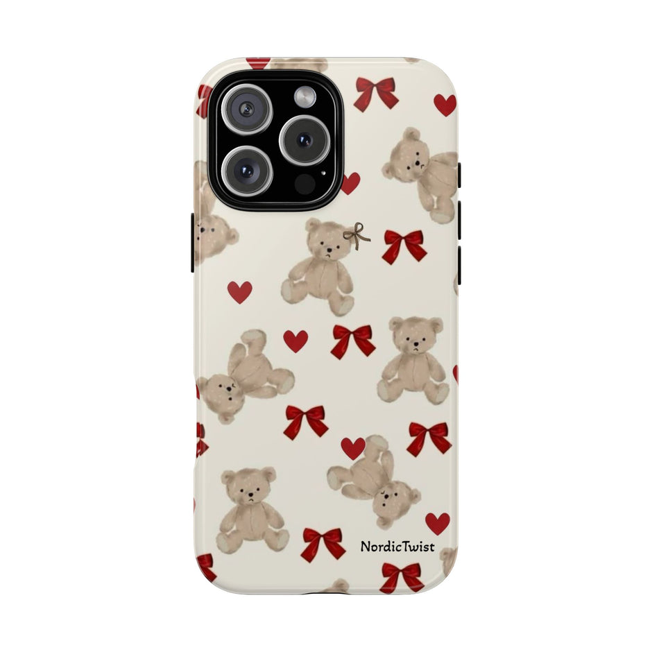 Teddy Bear Hearts Phone Case