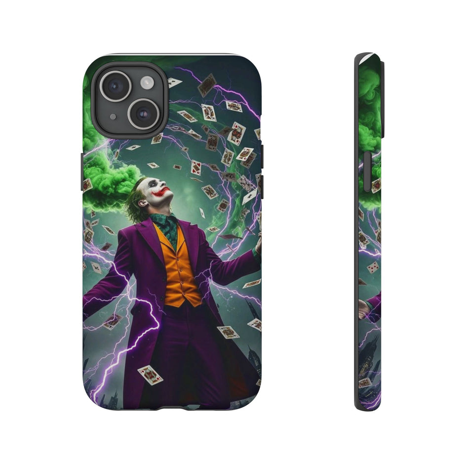 Joker Chaos Tough Phone Case — Electric Cards Graphic iPhone Case
