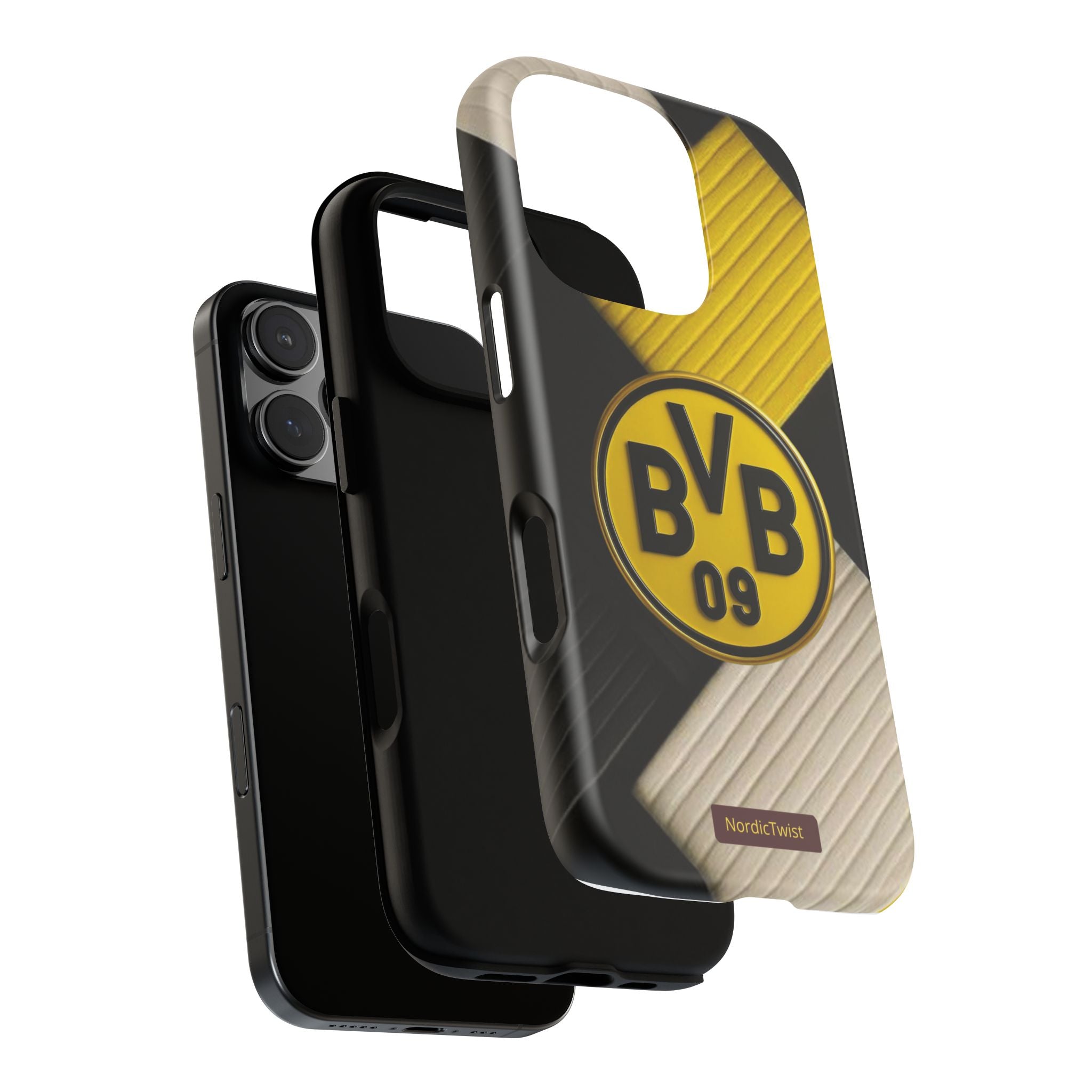 BVB 09 Tough Phone Case - Durable Protection with Bold Black and Yellow Design