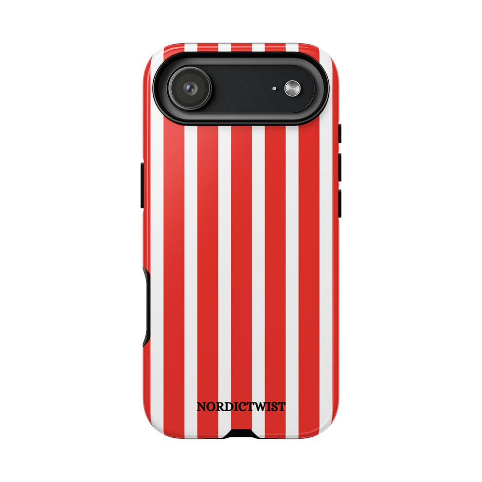 Red Striped Phone Case - Tough Cases for Stylish Protection