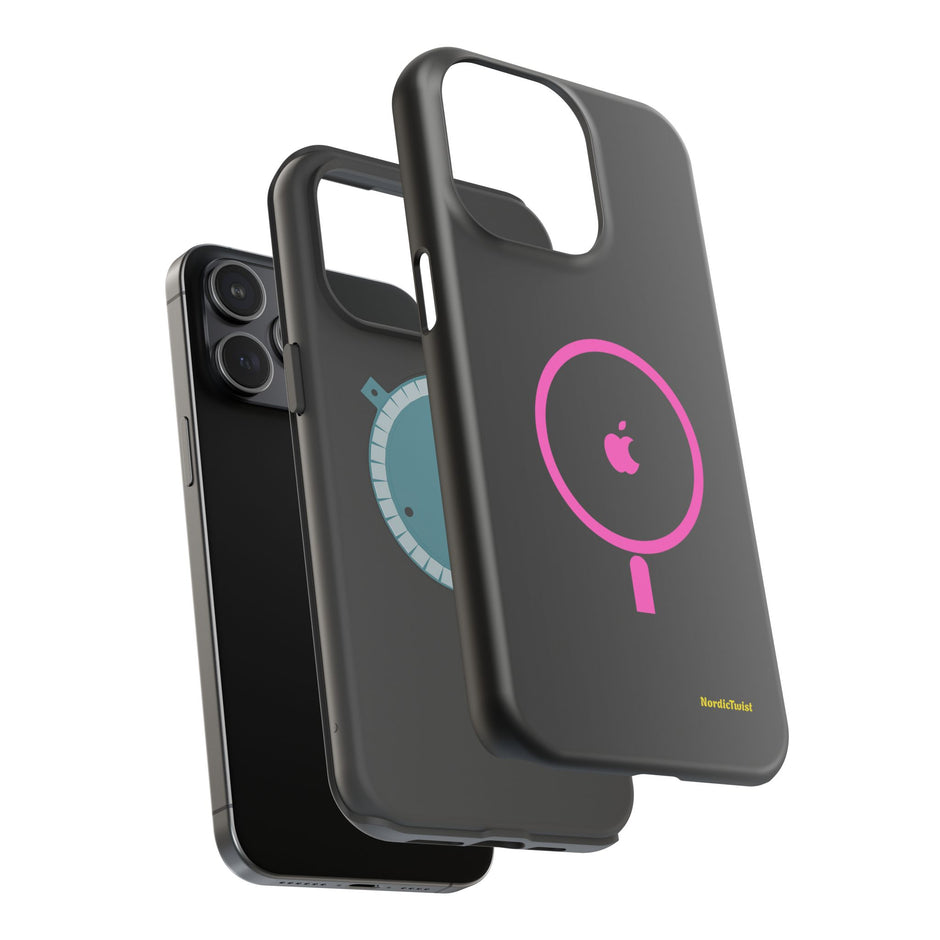 MagSafe Magnetic Impact-Resistant Phone Case — Pink Ring Design