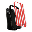 Red Striped Phone Case - Tough Cases for Stylish Protection