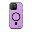 Clear Magnetic Phone Case — Minimal Purple Design