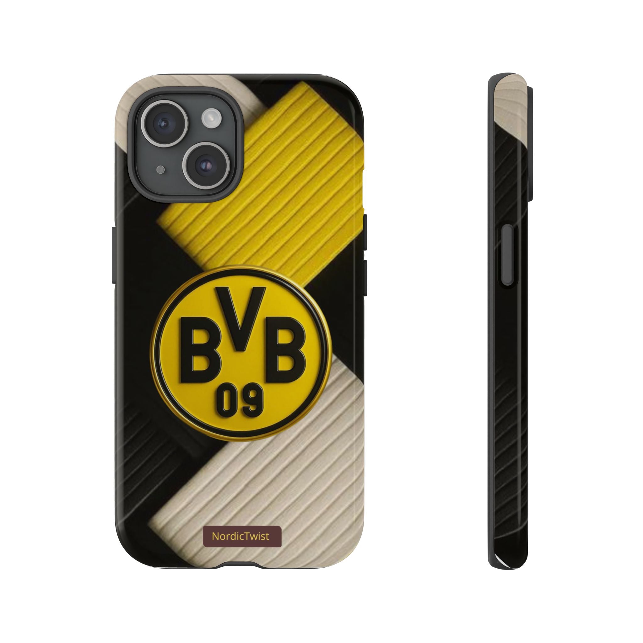 BVB 09 Tough Phone Case - Durable Protection with Bold Black and Yellow Design