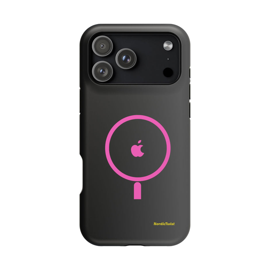 MagSafe Magnetic Impact-Resistant Phone Case — Pink Ring Design