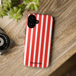 Red Striped Phone Case - Tough Cases for Stylish Protection
