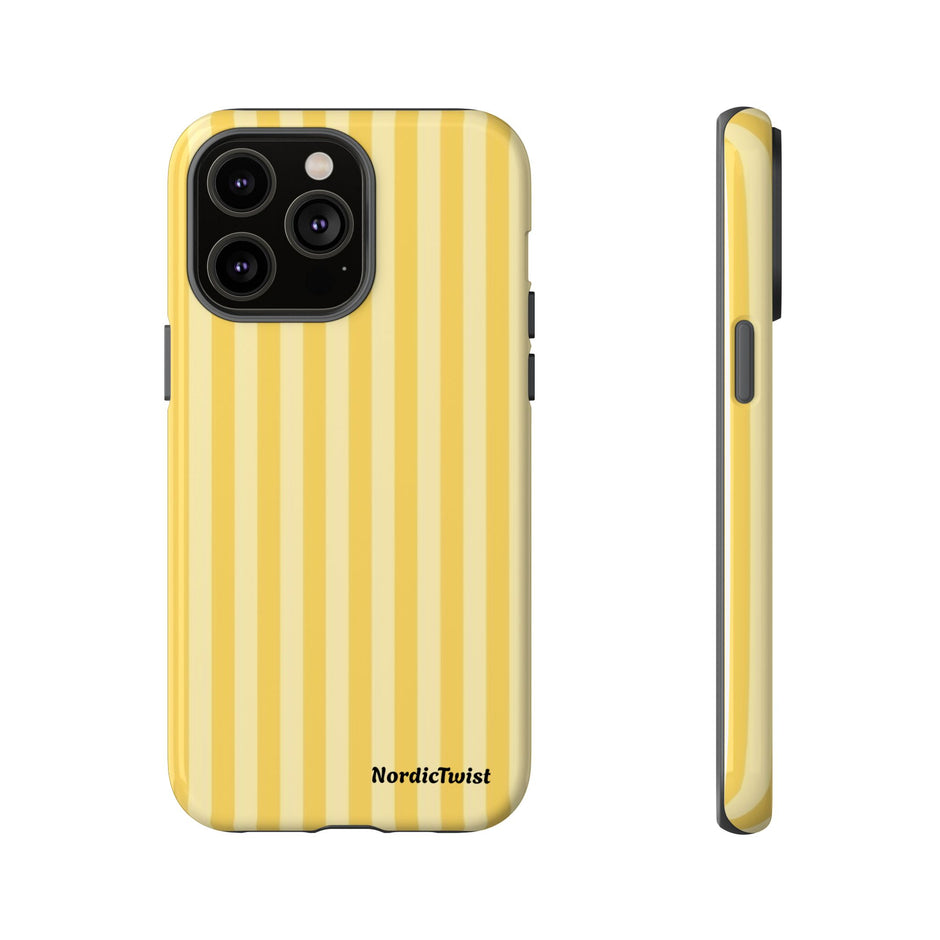 Yellow Stripe Tough Phone Case