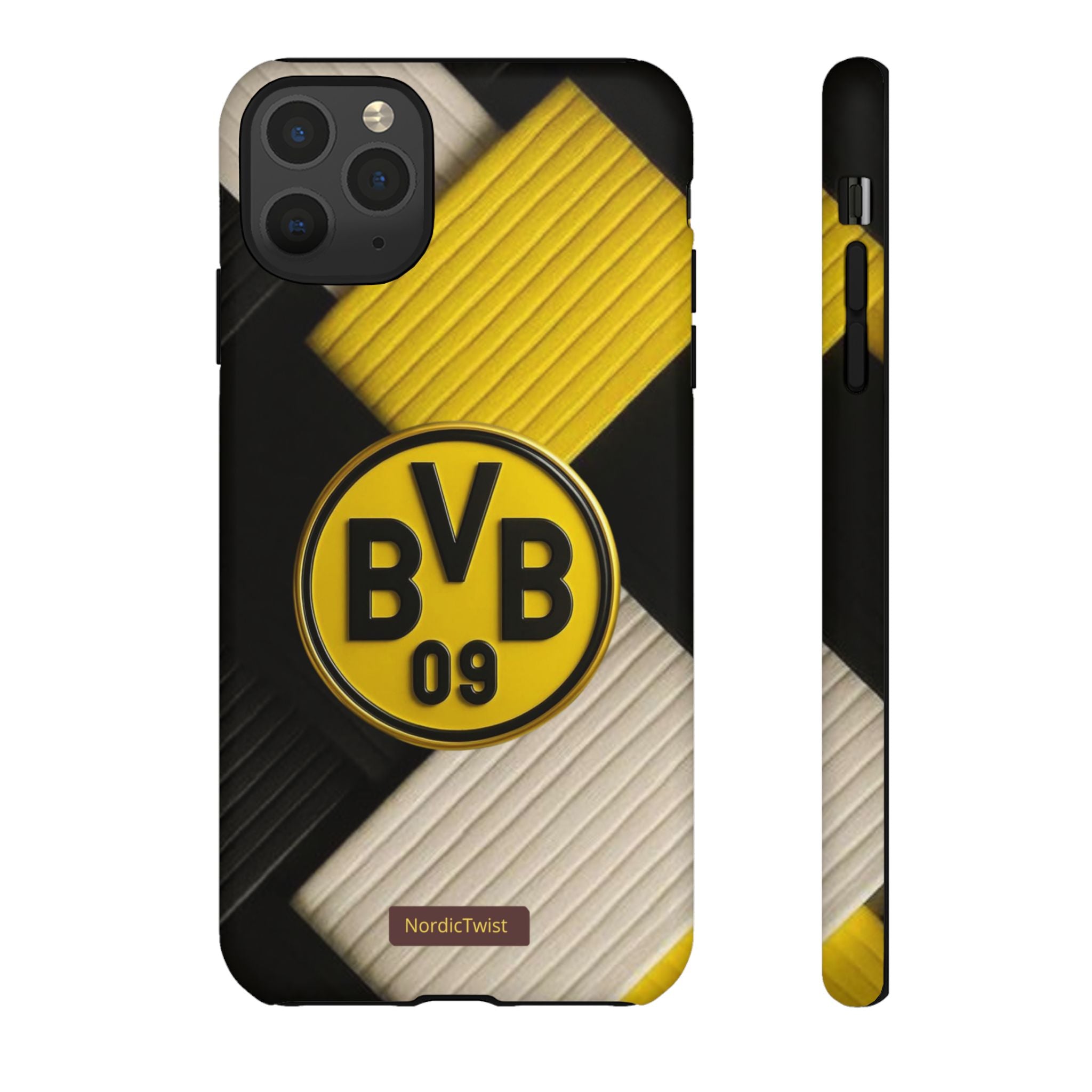 BVB 09 Tough Phone Case - Durable Protection with Bold Black and Yellow Design