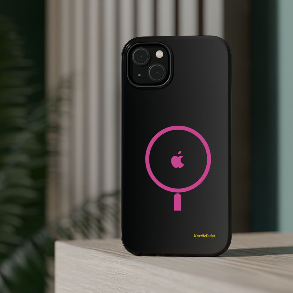 MagSafe Magnetic Impact-Resistant Phone Case — Pink Ring Design