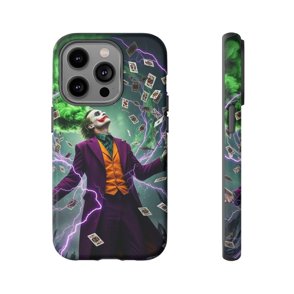 Joker Chaos Tough Phone Case — Electric Cards Graphic iPhone Case