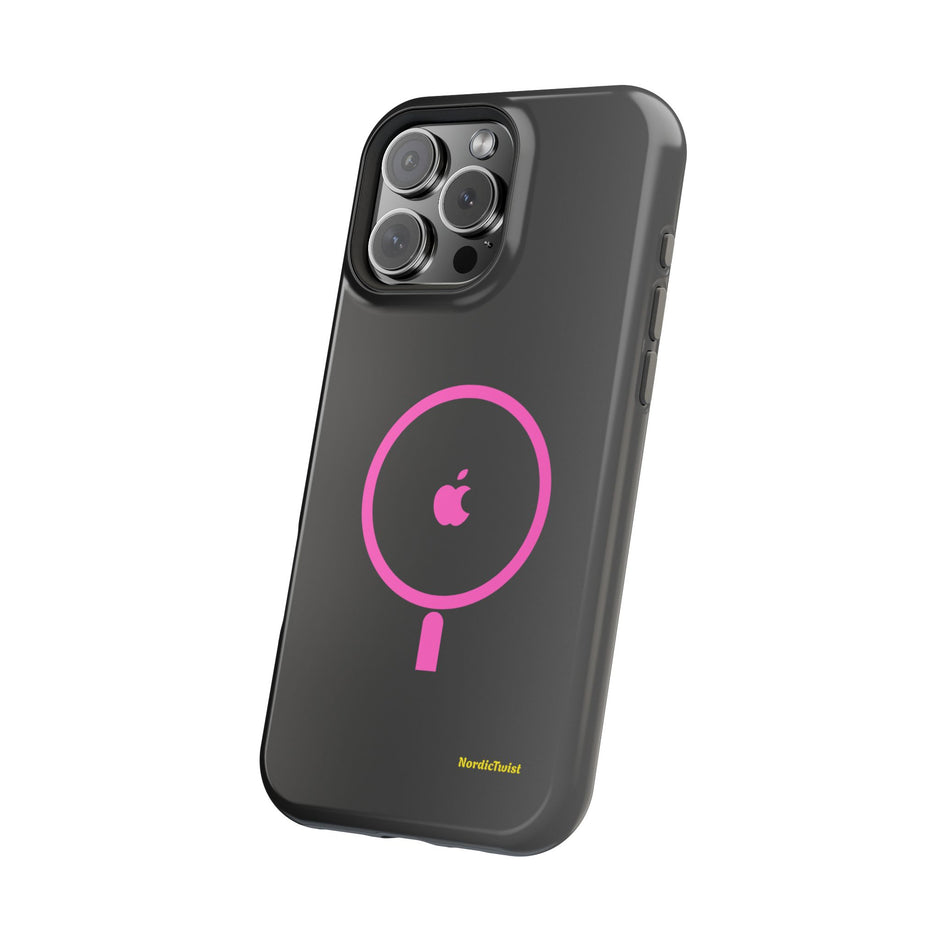 MagSafe Magnetic Impact-Resistant Phone Case — Pink Ring Design
