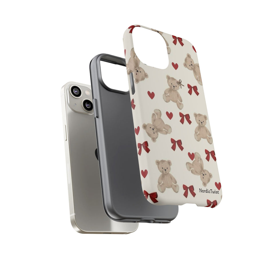 Teddy Bear Hearts Phone Case