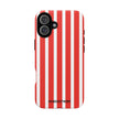 Red Striped Phone Case - Tough Cases for Stylish Protection