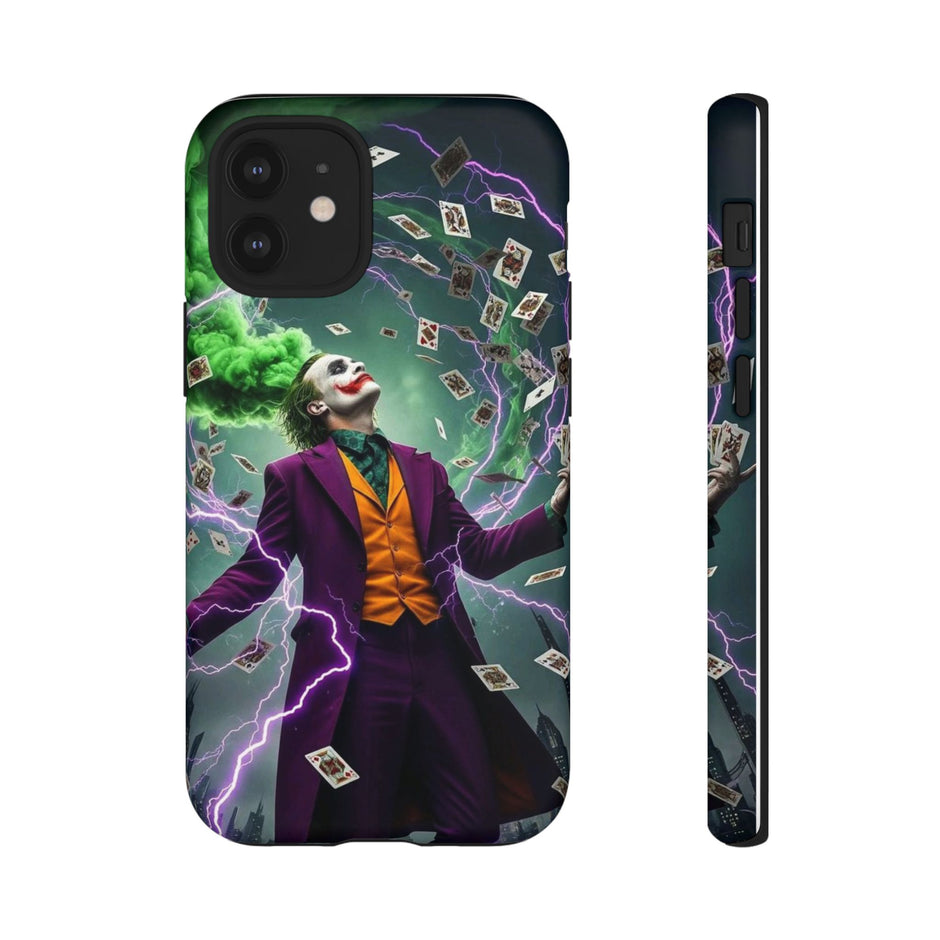 Joker Chaos Tough Phone Case — Electric Cards Graphic iPhone Case
