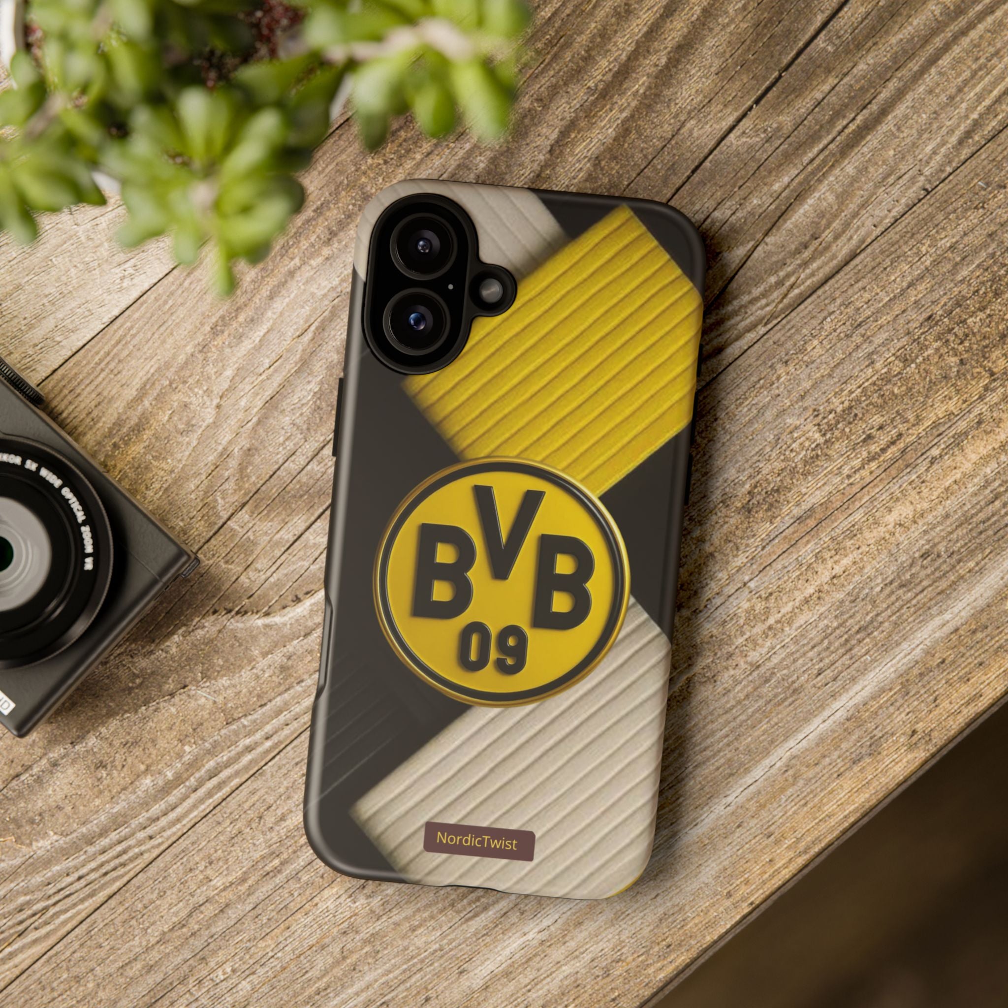 BVB 09 Tough Phone Case - Durable Protection with Bold Black and Yellow Design