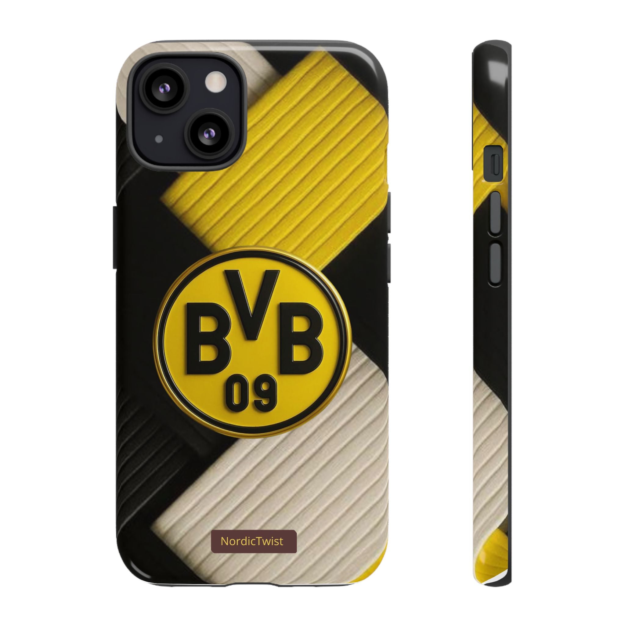 BVB 09 Tough Phone Case - Durable Protection with Bold Black and Yellow Design