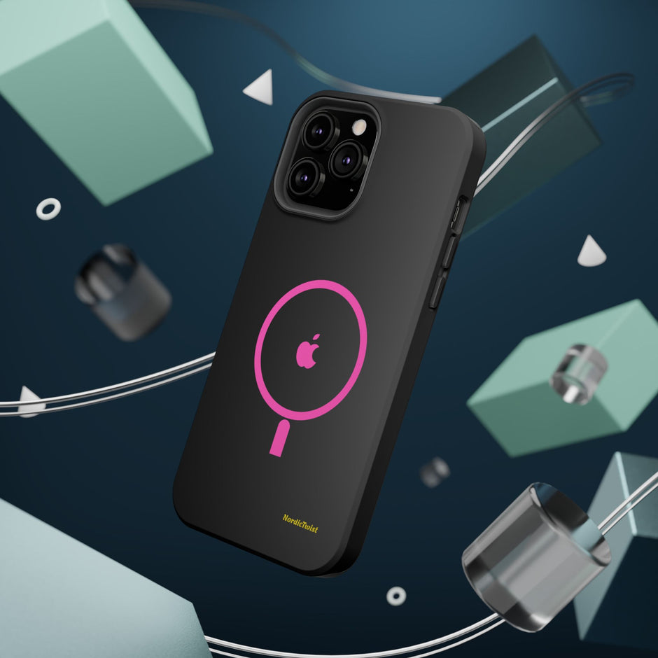 MagSafe Magnetic Impact-Resistant Phone Case — Pink Ring Design