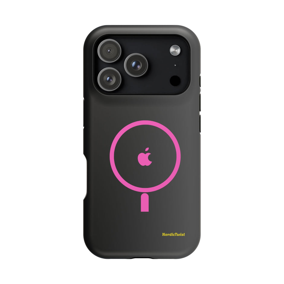 MagSafe Magnetic Impact-Resistant Phone Case — Pink Ring Design