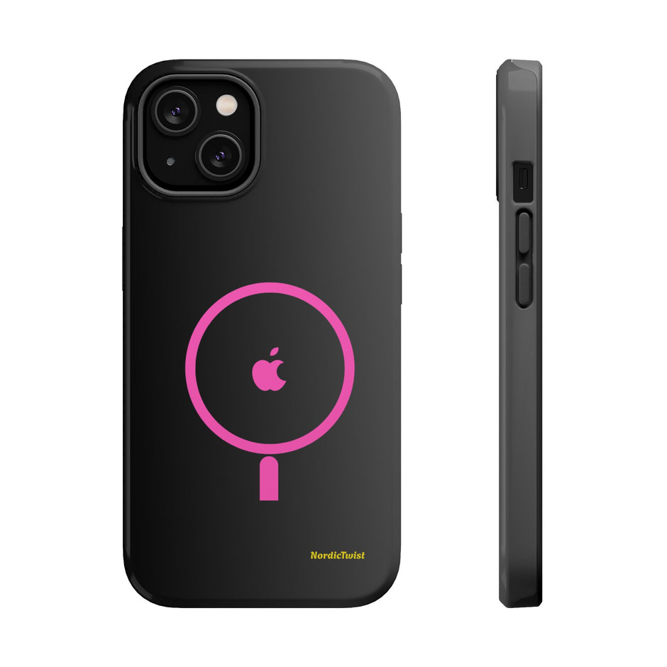 MagSafe Magnetic Impact-Resistant Phone Case — Pink Ring Design