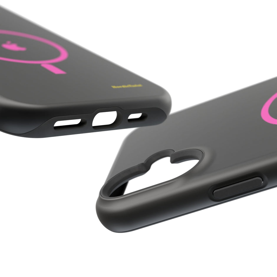 MagSafe Magnetic Impact-Resistant Phone Case — Pink Ring Design