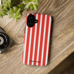 Red Striped Phone Case - Tough Cases for Stylish Protection