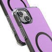 Clear Magnetic Phone Case — Minimal Purple Design