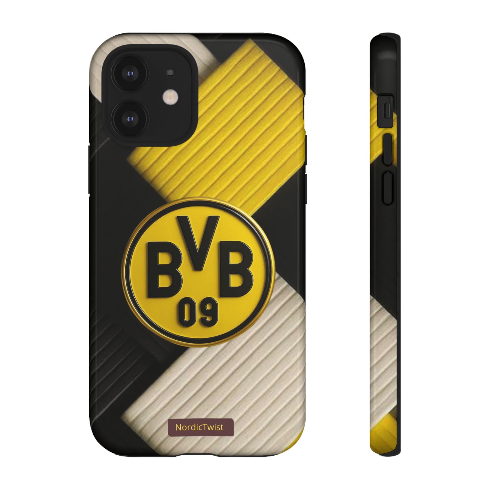 BVB 09 Tough Phone Case - Durable Protection with Bold Black and Yellow Design
