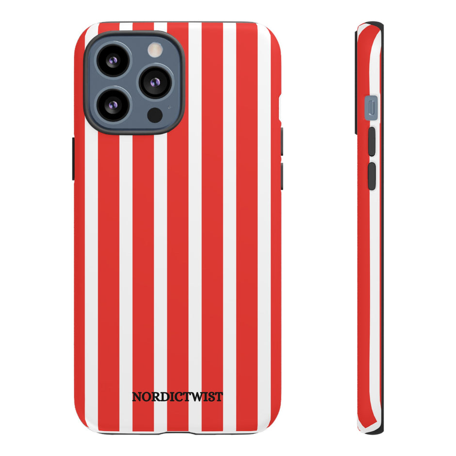 Red Striped Phone Case - Tough Cases for Stylish Protection