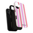 Pink Striped Phone Case - Stylish & Durable Cover