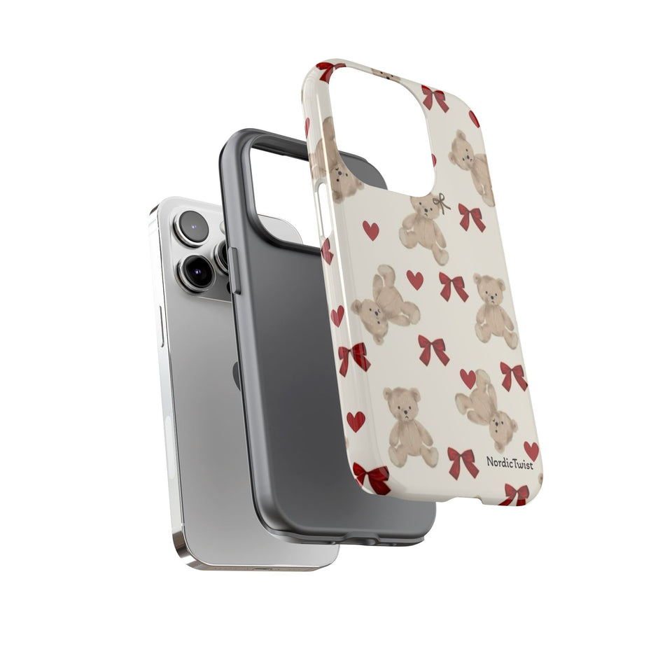 Teddy Bear Hearts Phone Case