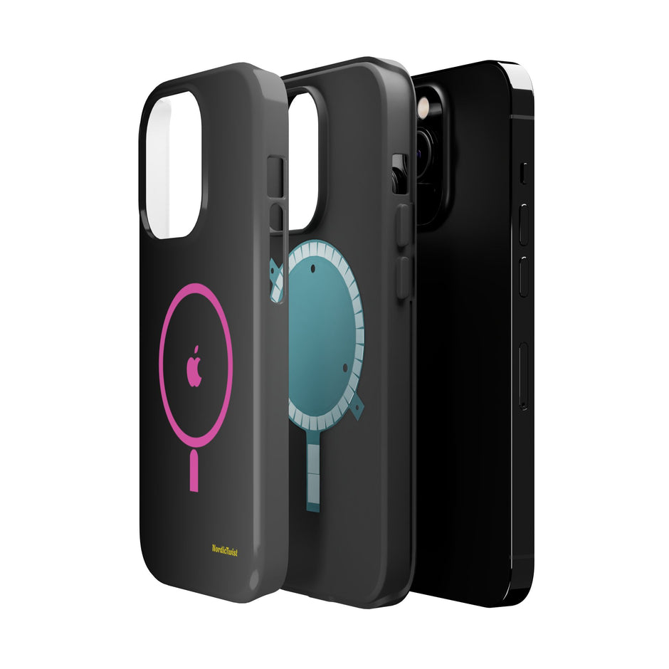 MagSafe Magnetic Impact-Resistant Phone Case — Pink Ring Design