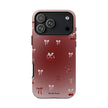 Cherry Bow Phone Case — Cute Red Gradient Protective Cover