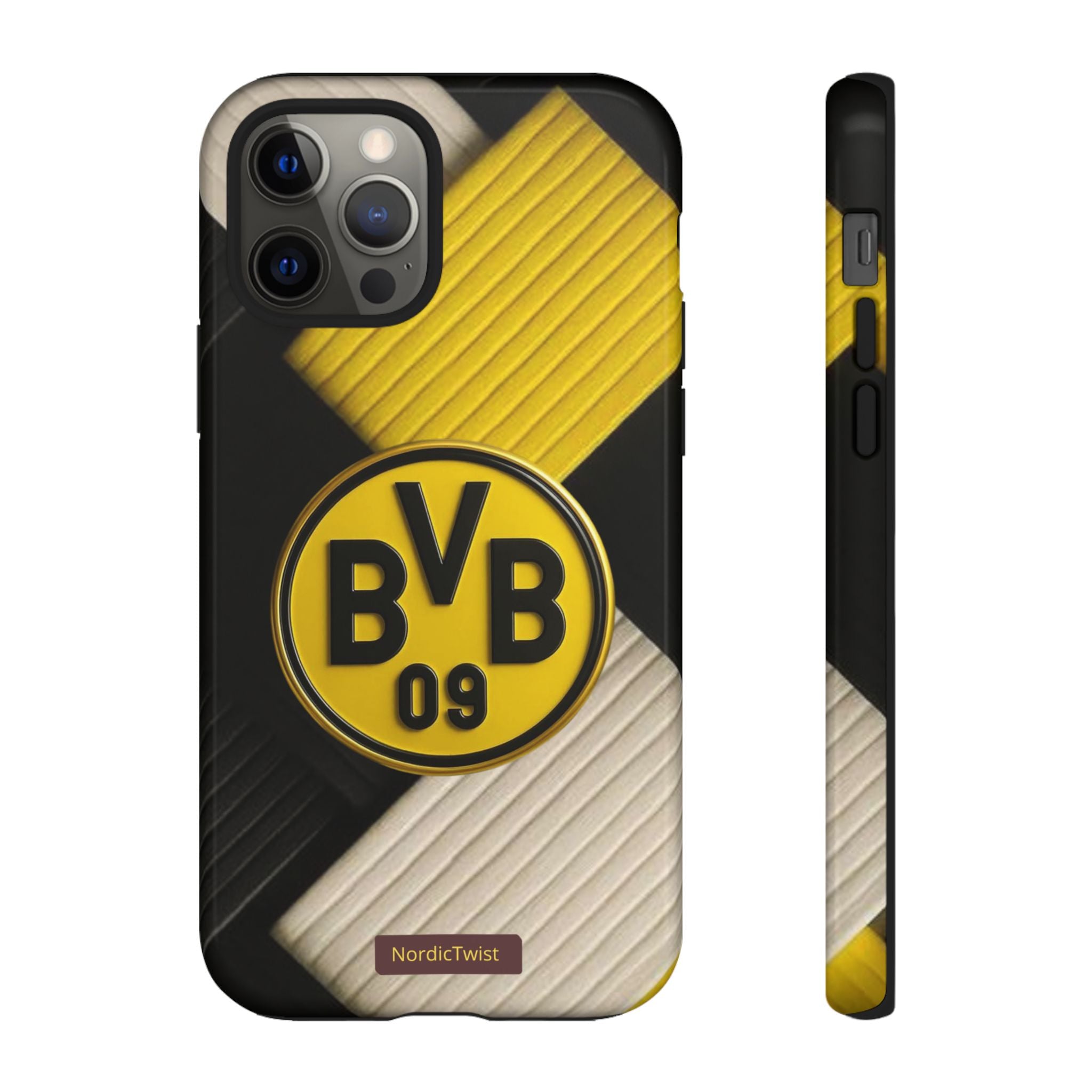 BVB 09 Tough Phone Case - Durable Protection with Bold Black and Yellow Design