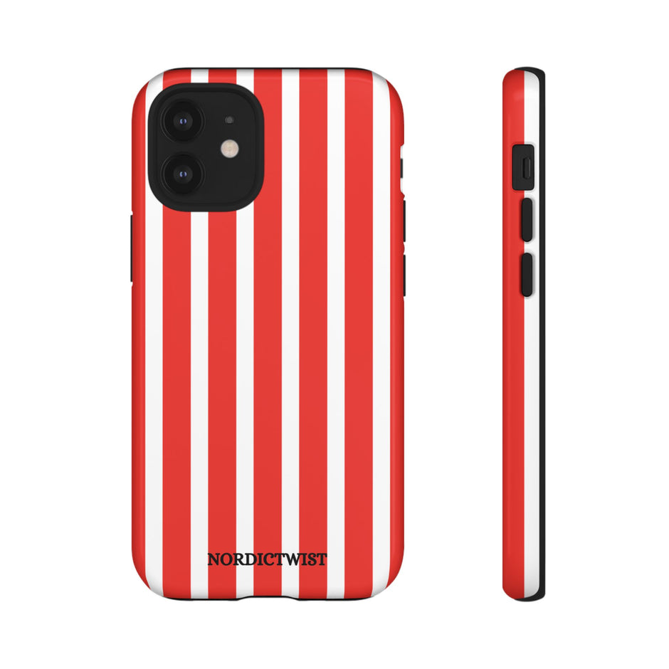 Red Striped Phone Case - Tough Cases for Stylish Protection