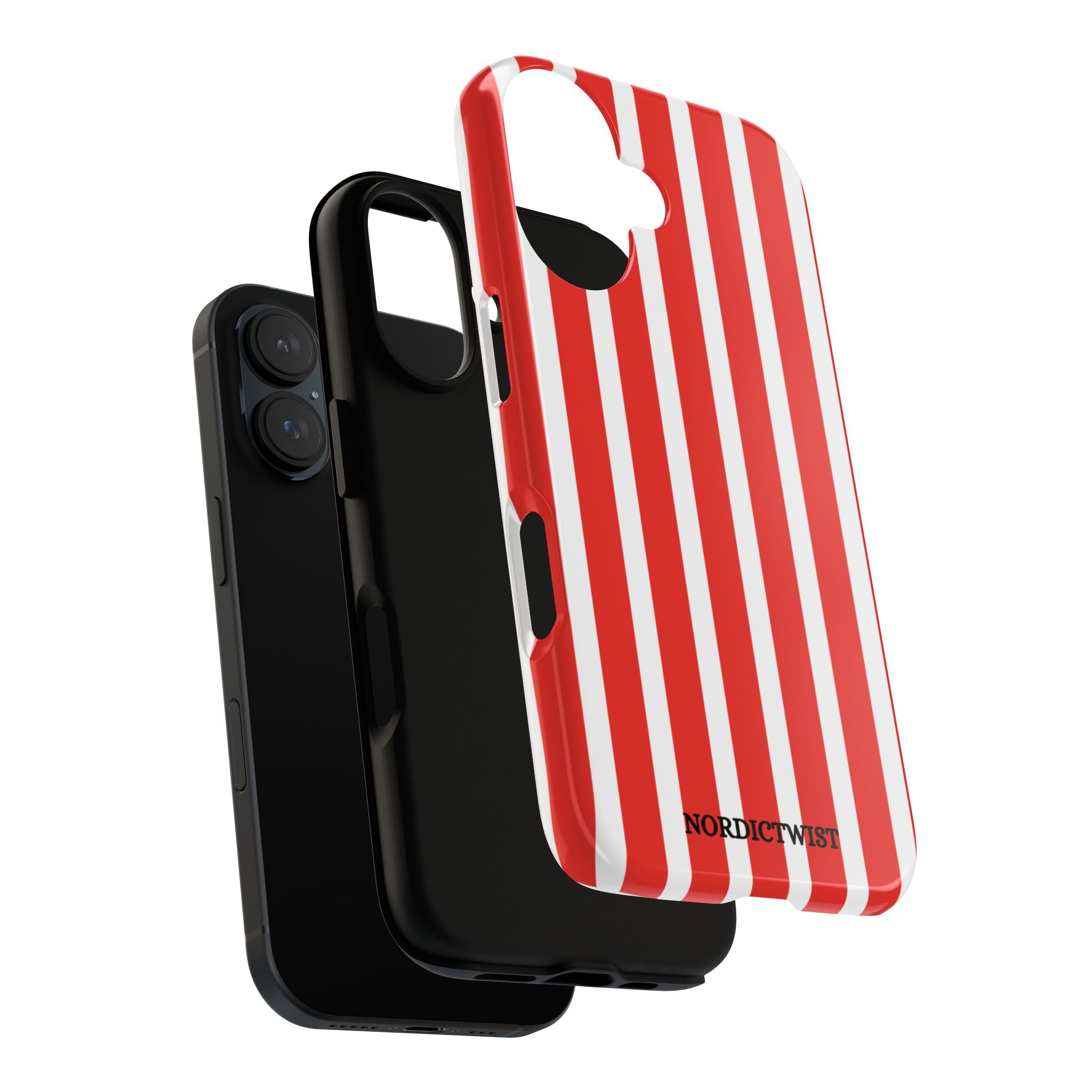 Red Striped Phone Case - Tough Cases for Stylish Protection