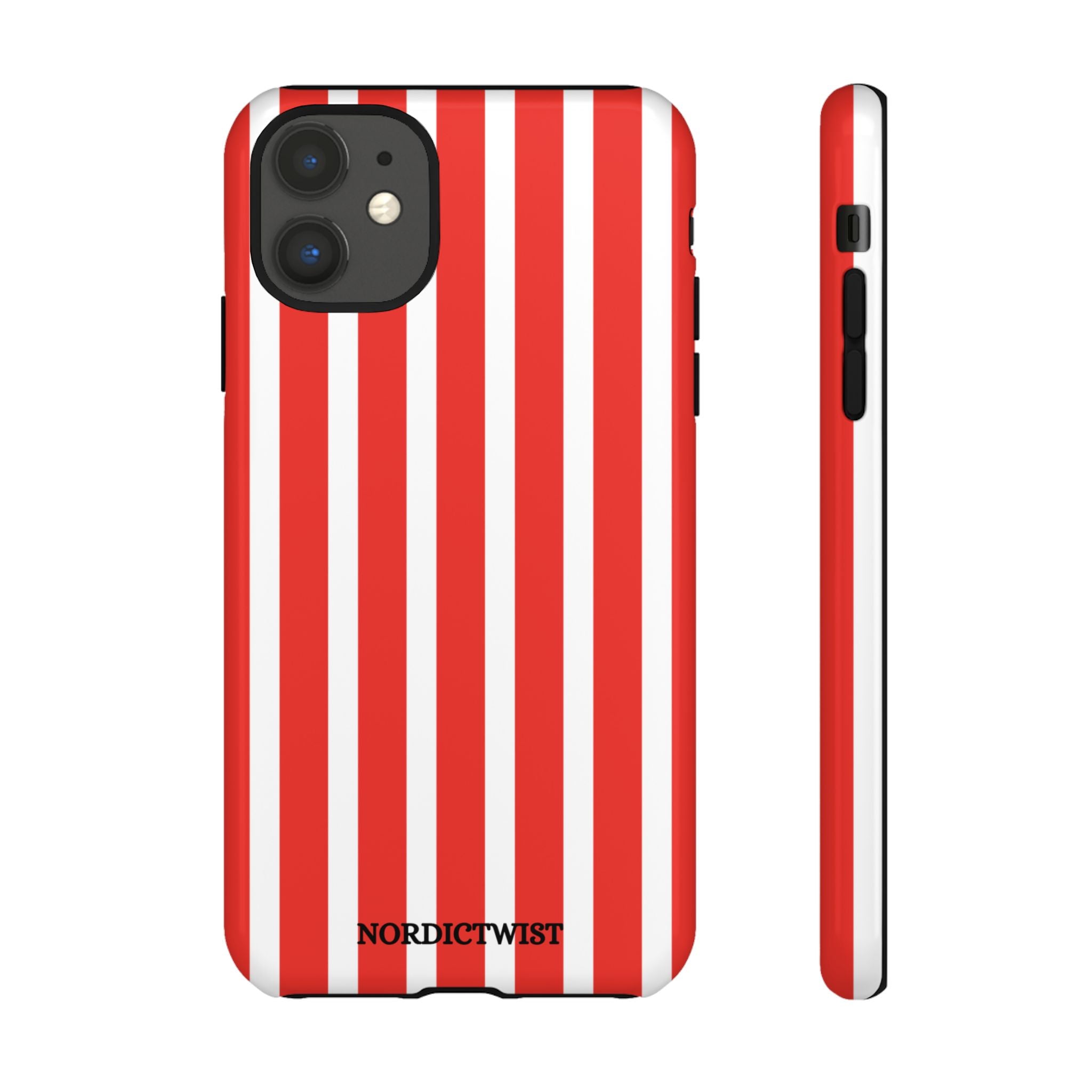 Red Striped Phone Case - Tough Cases for Stylish Protection