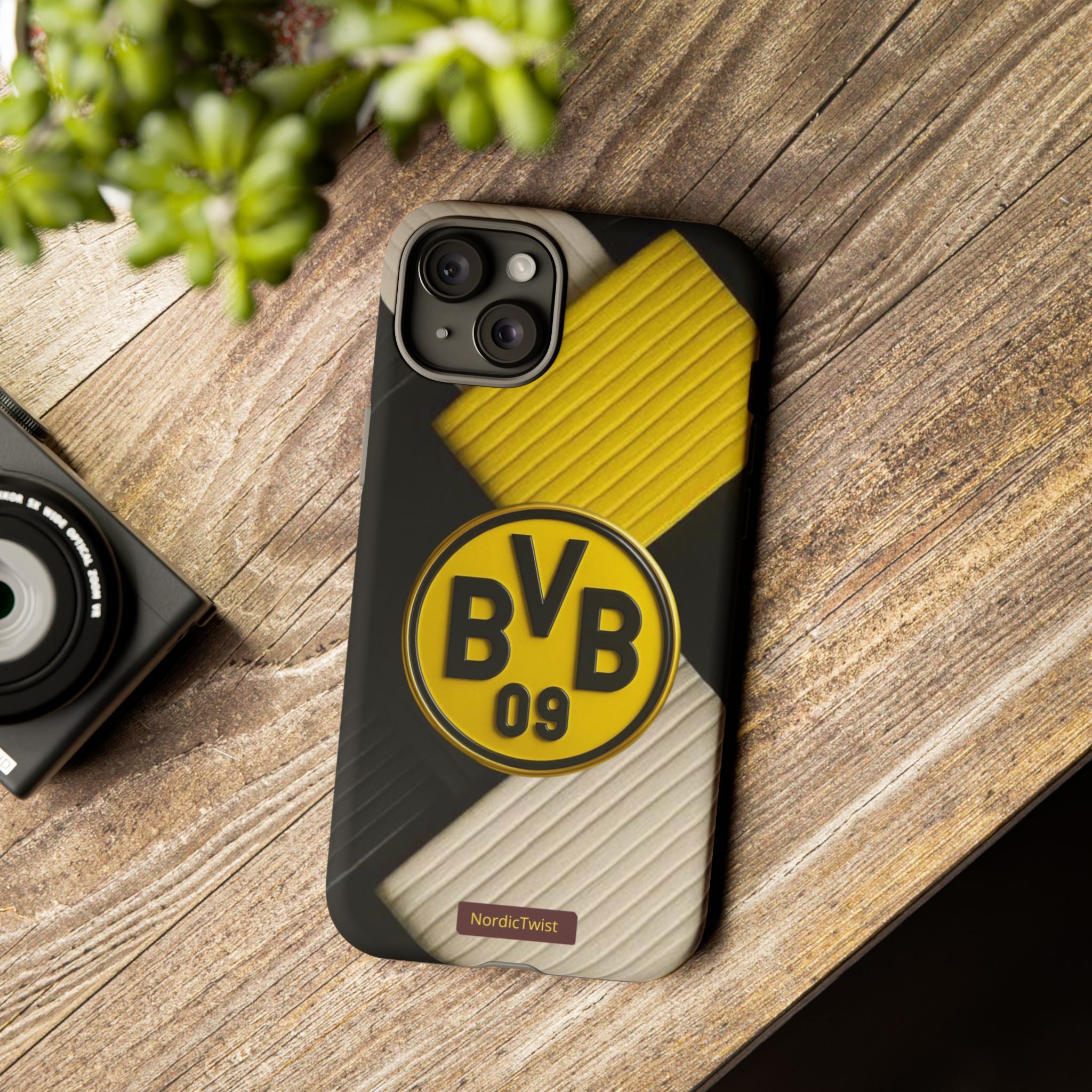BVB 09 Tough Phone Case - Durable Protection with Bold Black and Yellow Design