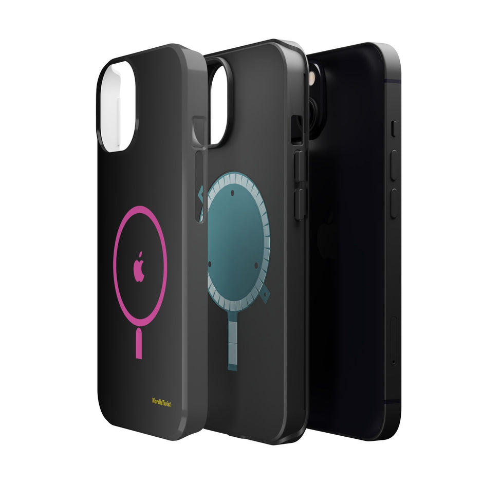 MagSafe Magnetic Impact-Resistant Phone Case — Pink Ring Design