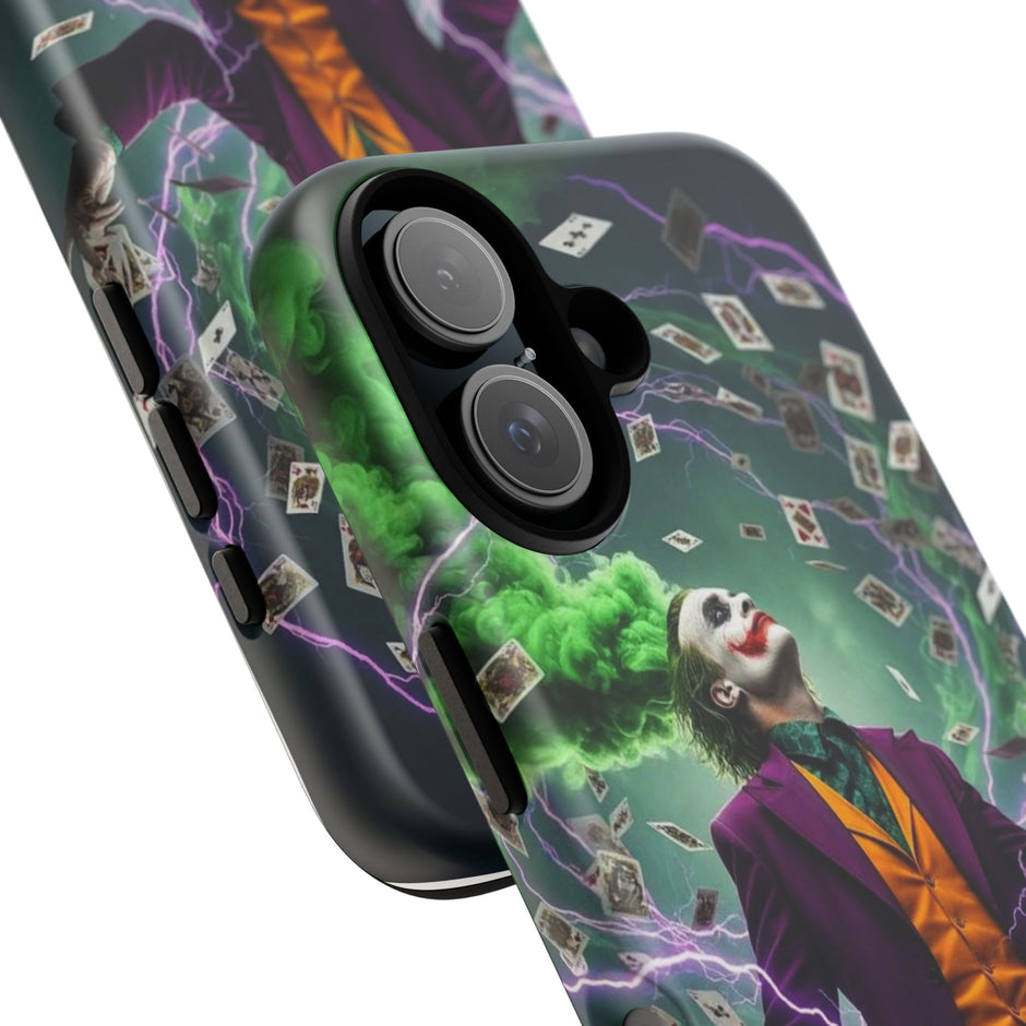Joker Chaos Tough Phone Case — Electric Cards Graphic iPhone Case